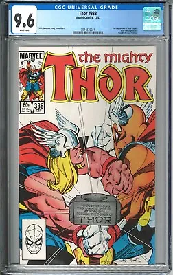Buy Thor #338 CGC 9.6 NM+ WP 1983 Marvel Comics 2nd Beta Ray Bill MCU #126 Homage • 75.04£