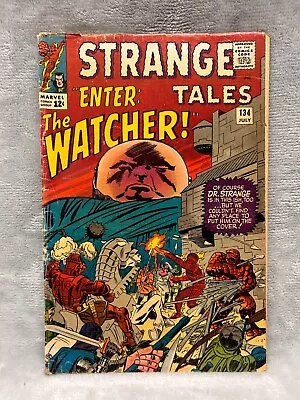 Buy Strange Tales #134 VG/F To F- KEY 4th KANG 1st ETERNITY Dr Marvel Fantastic Four • 20.08£
