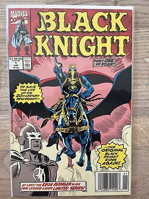 Buy Marvel Comics Black Knight #1 Newsstand Variant 1990 • 16.99£