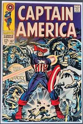 Buy Captain America #107 VG+ 4.5 1st Dr Faustus Jack Kirby Silver Age Marvel 1968 • 31.62£