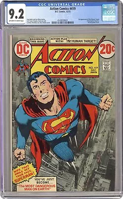 Buy Action Comics #419 CGC 9.2 1972 4149059001 1st App. Human Target • 209.51£