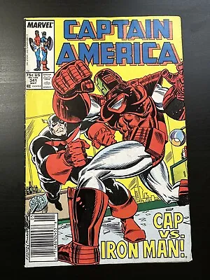 Buy Captain America #341 (Newsstand) - Captain America Vs. Iron Man • 1.58£
