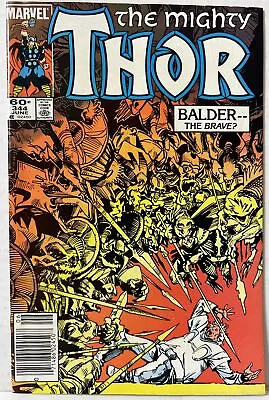 Buy The Mighty Thor #344 1st App Malekith The Accursed 1984 Marvel Newsstand FN-VF • 7.99£