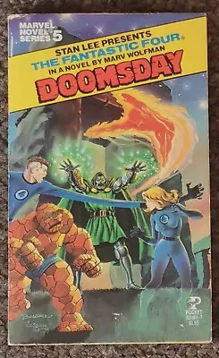 Buy Doomsday, The Fantastic Four, Marv Wolfman (1979), Marvel Novel Series #5 • 22.99£