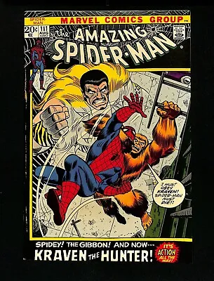 Buy Amazing Spider-man #111, VF 8.0, Kraven And The Gibbon • 57.69£