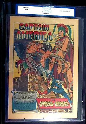 Buy Captain America Comics #35 CPA 4.0 SINGLE PAGE #7/1  The Steel Mask  Splash Page • 143.39£