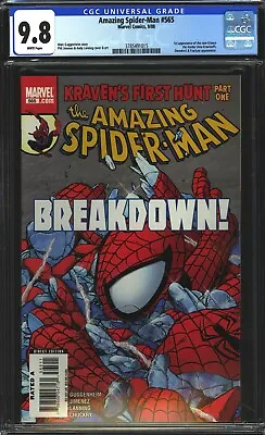 Buy Amazing Spider-man #565 CGC 9.8 NM/MT 1st APP New Kraven Ana Kravinoff 2008 • 79.12£
