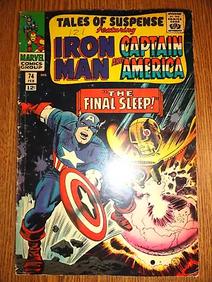 Buy Tales Of Suspense #74 Iron Man & Captain America Stan Lee Key 1st Print Marvel • 30.92£