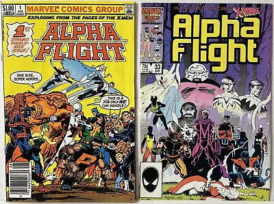 Buy Alpha Flight #1 & #33 1st Lady Deathstrike! Marvel 1983-86 • 15.98£