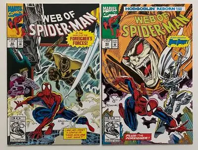 Buy Web Of Spider-man #92 & #93 (Marvel 1992) VF Condition. • 13.46£