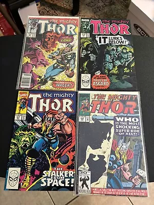 Buy Lot Of 4 The Mighty Thor Marvel Comics Issues #401, 404, 417, & 444 • 11.35£