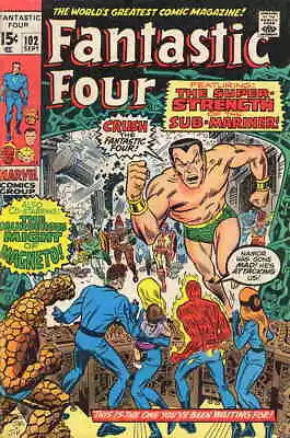 Buy Fantastic Four (Vol. 1) #102 GD; Marvel | Low Grade - Sub-Mariner - Stan Lee - J • 11.98£