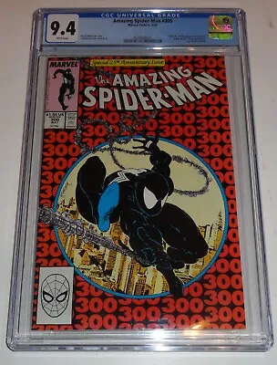 Buy Amazing Spider-man #300 Cgc 9.4 White Mcfarlane Key 1st App Venom 1988 Sweet • 707.74£