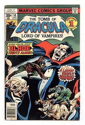 Buy Tomb Of Dracula #58 VG+ 4.5 1977 • 12.65£