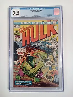Buy Incredible Hulk #180 1st Appearance Of Wolverine Marvel Comics CGC 7.5 • 800.61£