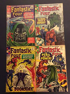 Buy FANTASTIC FOUR #57 58 59 60 Comics DR DOOM Steals SILVER SURFER Cosmic Power KEY • 324.36£