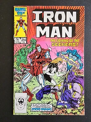 Buy Marvel Comics The Invincible Iron Man #214 January 1987 Tom Morgan Art • 3.20£