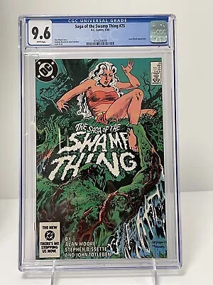 Buy Saga Of The Swamp Thing #25 CGC 9.6 WP 1st Cameo App. John Constantine 1984 DC. • 159.29£