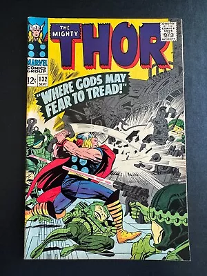 Buy Thor #132 - 1st Cameo Appearance Of Ego (Marvel, 1966) VF • 118.58£