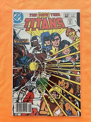 Buy The New Teen Titans #34 (DC 1983) 1st Full CVR Deathstroke • 15.80£