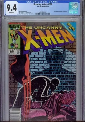 Buy Uncanny X-men #196 Cgc 9.4, 1985 Magneto & Beyonder Appearance Newsstand Edition • 51.64£