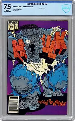 Buy Incredible Hulk #345 CBCS 7.5 Newsstand 1988 21-2B8AE54-005 • 83.95£