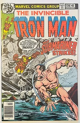 Buy 1979- Marvel- Invincible Iron Man #120- 1st. App. Justin Hammer - Newsstand- NM- • 16.01£