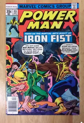 Buy Luke Cage,power Man #48 1977 Gorgeous Vf+ Iron Fist,misty Knight,byrne • 59.30£