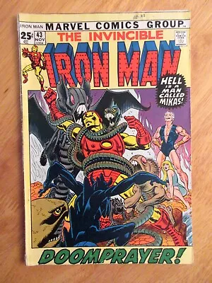 Buy INVINCIBLE IRON MAN #43 (1971 25¢ Giant!) Bright, Colorful & Glossy! (FN+/FN++) • 17.35£