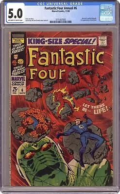 Buy Fantastic Four Annual #6 CGC 5.0 1968 3771837005 1st App. Franklin Richards • 251.85£