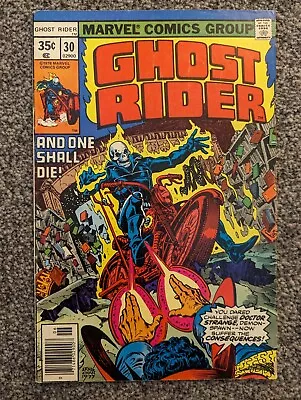 Buy Ghost Rider 30. Marvel 1978. Johnny Blaze. Doctor Strange, Dormammu. Rare In UK • 5.99£