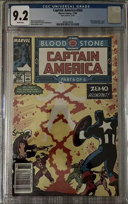 Buy Captain America #362 CGC Rare Newsstand 6 Of 6 Final Edition • 72.34£