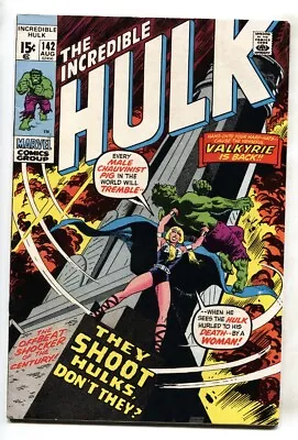 Buy Incredible Hulk #142 1971- Marvel Comic Book- 1st Valkyrie • 33.30£