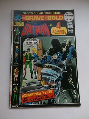 Buy Dc: Brave And The Bold # 100, Feat: Batman/green Lantern/black Canary, 1972, Fn+ • 23.78£
