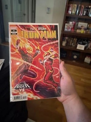 Buy Tony Stark: Iron Man #4 Cosmic Ghost Rider Variant, • 3.95£