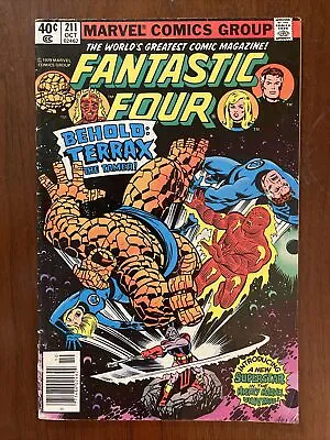 Buy Fantastic Four #211 - 1st App Terrax Marvel Comics 1986 • 12.01£