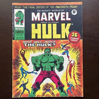 Buy Mighty World Of Marvel #136 Marvel UK Magazine May 10 1975 Hulk FF Daredevil • 7.99£