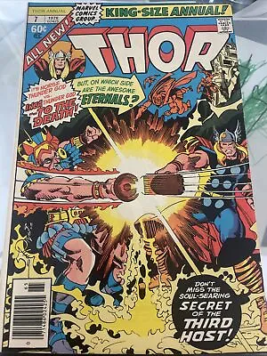 Buy Thor #7 King Sized ANNUAL Marvel Comic Book 1978 1st Appearance Virako Newsstand • 23.99£