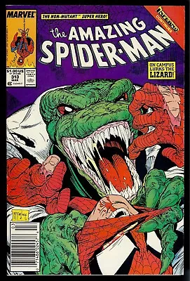 Buy Amazing Spider-Man #313...Newsstand Copy...Todd McFarlane...The Lizard • 7.99£