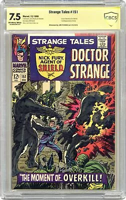 Buy Strange Tales #151 CBCS 7.5 SS Steranko 1966 18-0E63938-010 • 265.04£