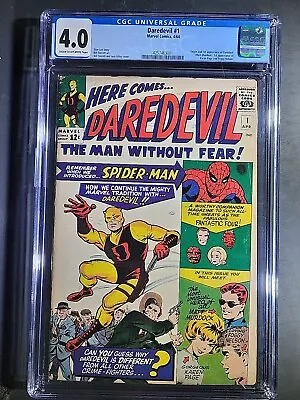 Buy 1964 DAREDEVIL #1 -Origin &  1st Appearance Of Matt Murdock - Marvel CGC 4.0 • 3,003.12£