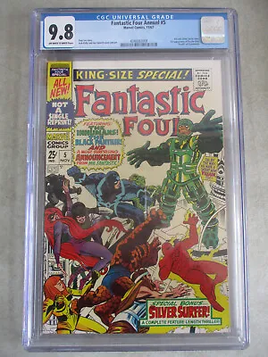 Buy Marvel 1967 Fantastic Four Annual #5 1st App. Psycho-man Cgc 9.8 Highest Grade • 2,208.46£