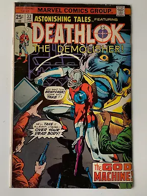 Buy Astonishing Tales Featuring Deathlok #33 F Marvel Comics 1976 Bronze Age Has Mvs • 5.53£