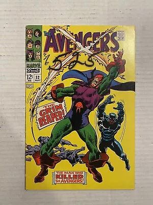 Buy AVENGERS #52, 1968, 1st App Grim Reaper, Black Panther Joins Team KEY (Writing) • 74.69£