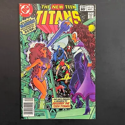 Buy New Teen Titans 23 1st Blackfire NEWSSTAND DC 1982 Wolfman Perez Starfire Comic • 7.96£