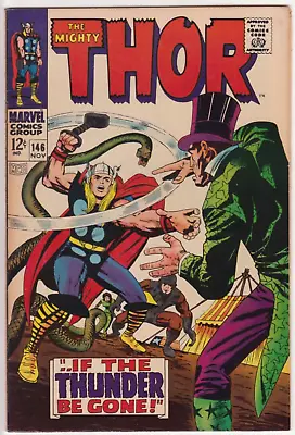 Buy The Mighty Thor #146, Marvel Comics 1967 FN/VF 7.0 Stan Lee And Jack Kirby • 39.44£