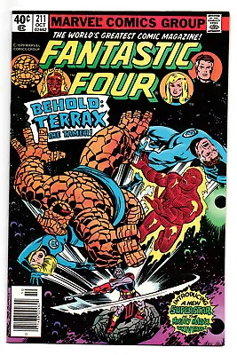 Buy Fantastic Four #211 9.2 High Grade 1st Terrax Newsstand 1979 Ow/w Pages • 71.96£