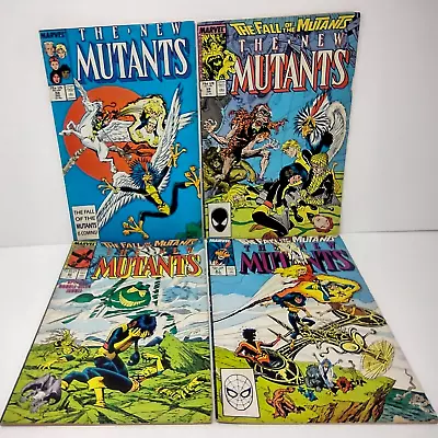 Buy The New Mutants Volume 1 Isses 58 59 60 61 Marvel Comics 1897-1988 Lot Of 4 • 3.19£