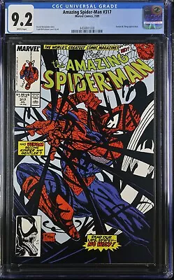 Buy The Amazing Spider-Man #317 CGC 9.2 Todd McFarlane Classic Cover - 4408841008 • 47.66£