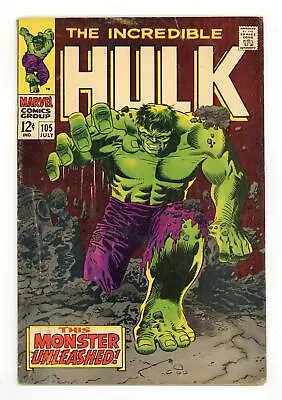 Buy Incredible Hulk #105 VG- 3.5 1968 • 56.92£
